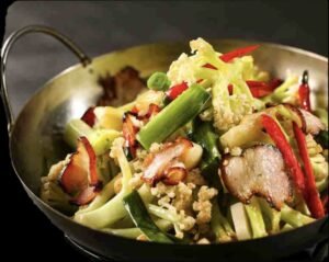 Cauliflower And Bacon Stir - Fry